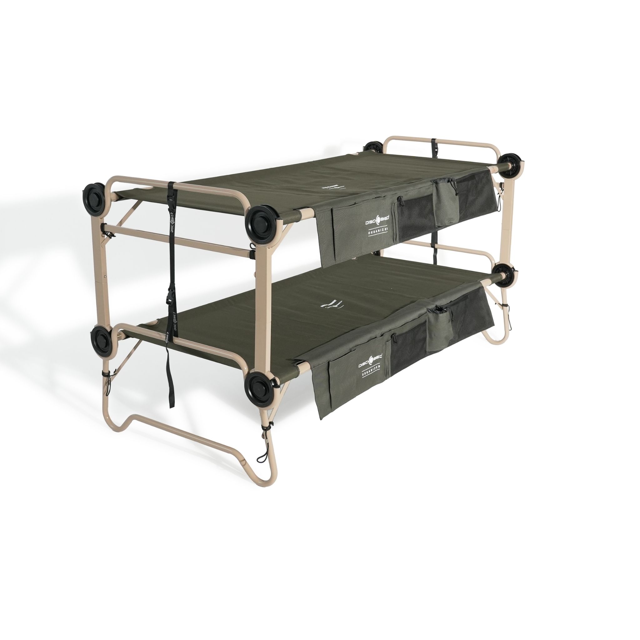 Arm-O-Bunk Etagenbett mit Seitentaschen - Olivgrün