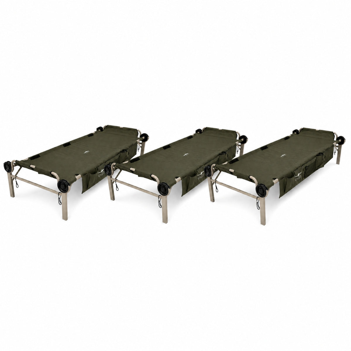 Arm-O-Bed olivgrün mit Seitentaschen