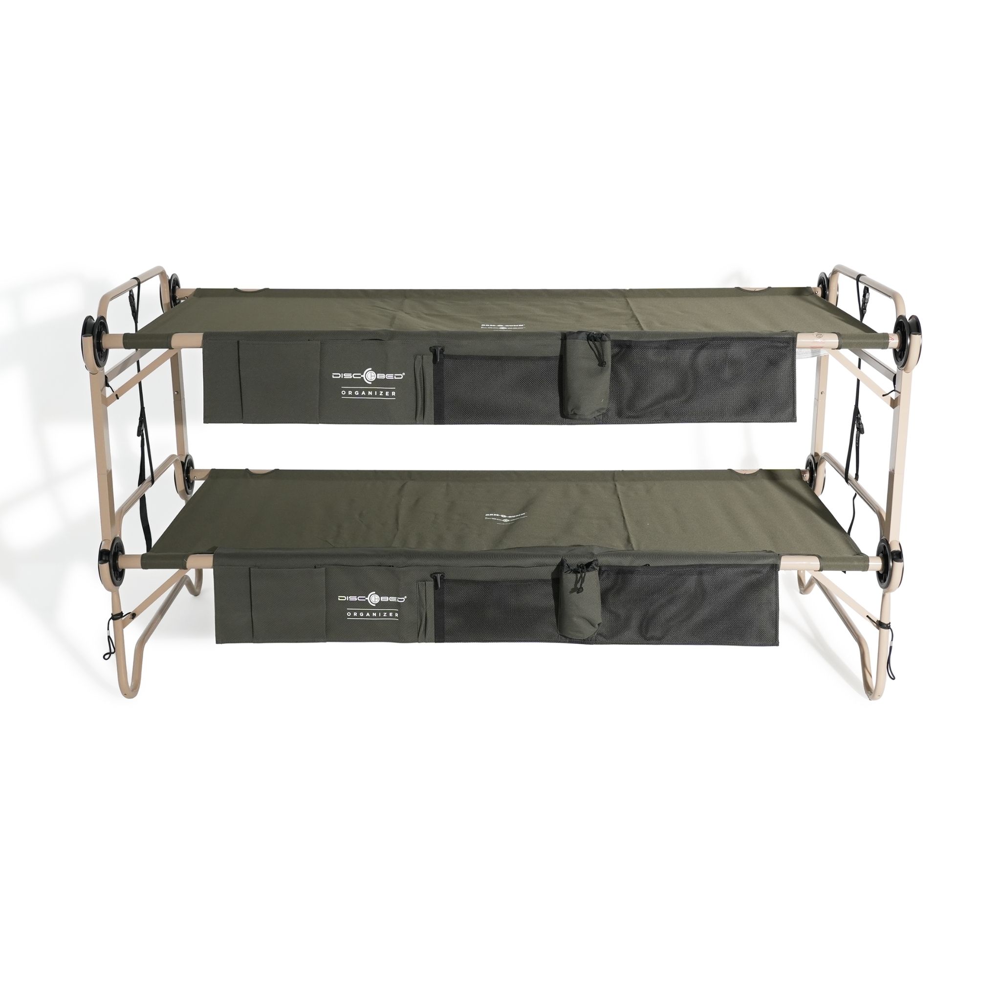 Arm-O-Bunk Etagenbett mit Seitentaschen - Olivgrün