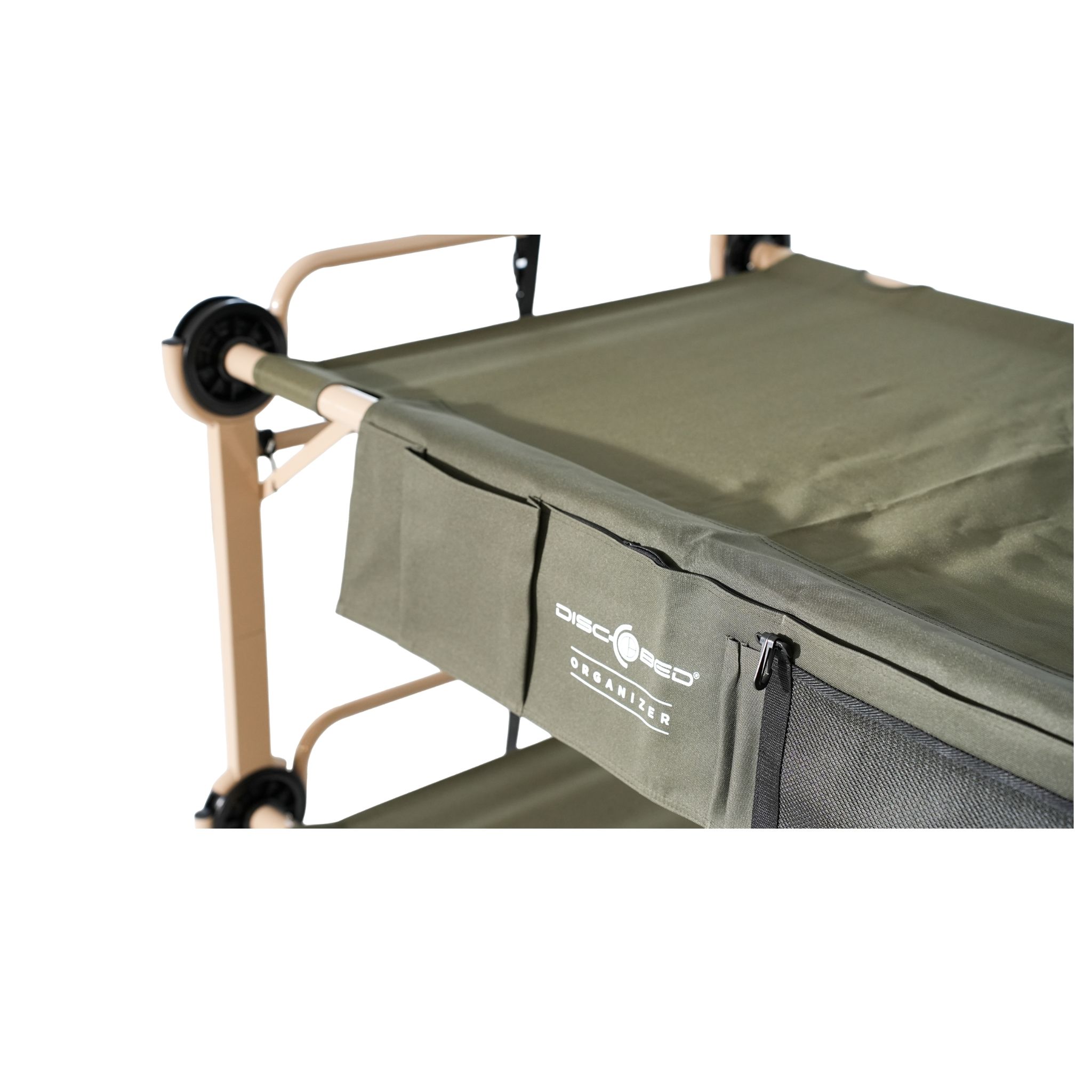 Arm-O-Bunk Etagenbett mit Seitentaschen - Olivgrün