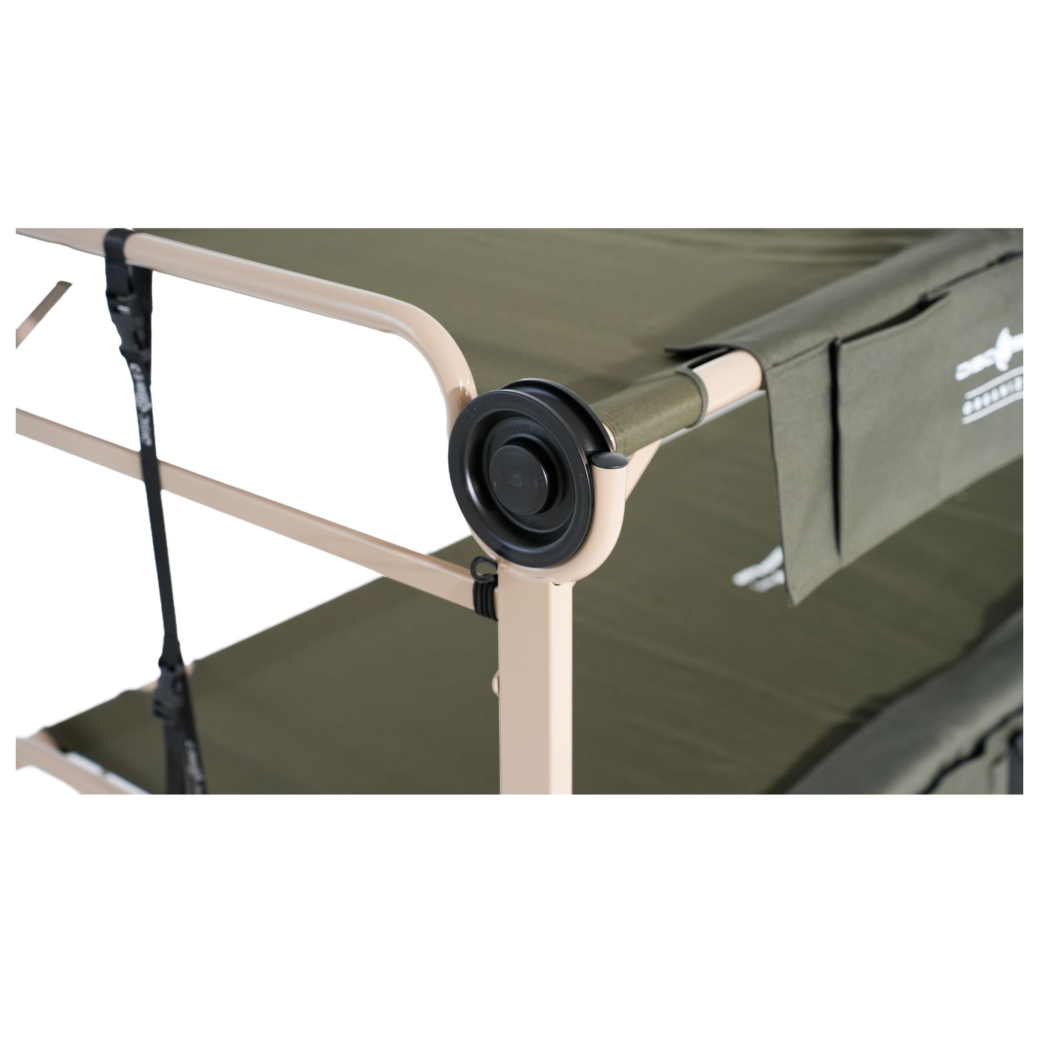 Arm-O-Bunk Etagenbett mit Seitentaschen - Olivgrün