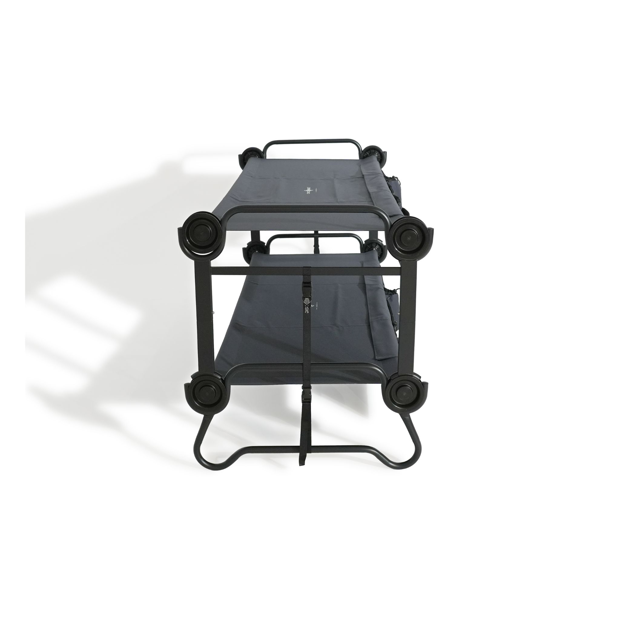Disc-O-Bed L Etagenbett mit Seitentaschen Anthrazit