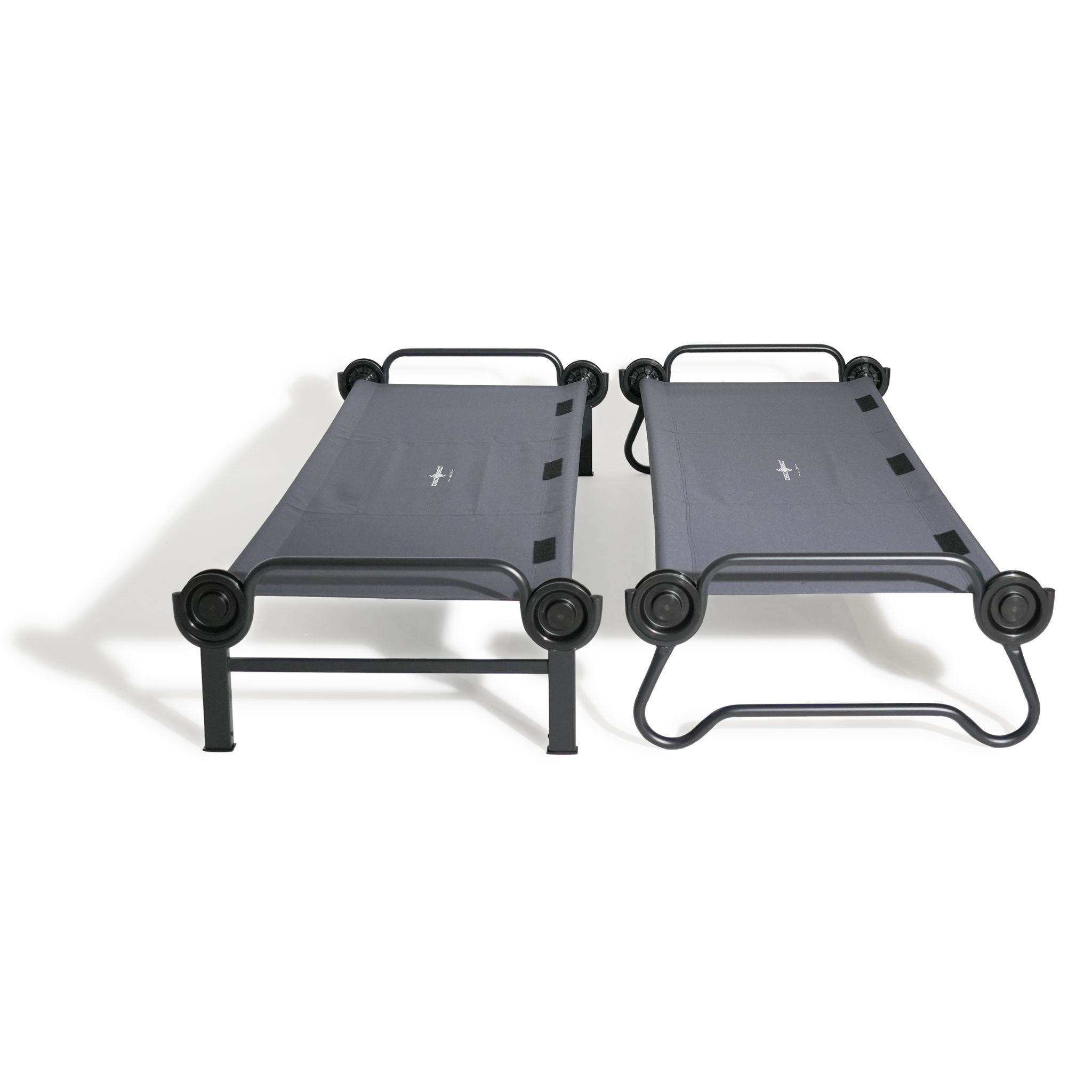 Disc-O-Bed L Etagenbett mit Seitentaschen Anthrazit