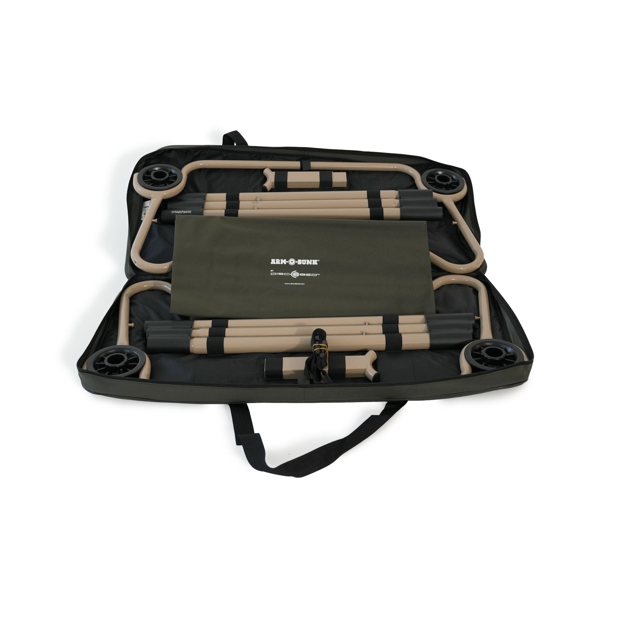 Arm-O-Bunk Etagenbett mit Seitentaschen - Olivgrün